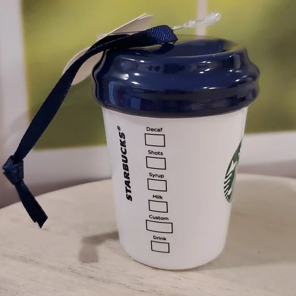 STARBUCK'S Magic Kingdom Mickey Mouse espresso cup ornament home decor NWT - Picture 5 of 6